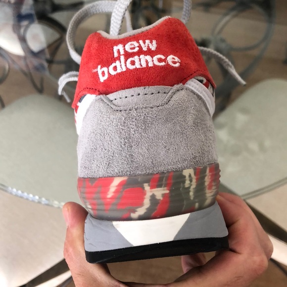 🇺🇸NEW BALANCE 576 GREY/RED/CAMO MADE IN USA SZ 10 - Picture 4 of 9